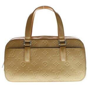 Louis Vuitton Monogram Matte Shelton Handbag Beige Tan Brown Leather